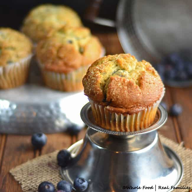 Healthy Blueberry Lemon Muffins