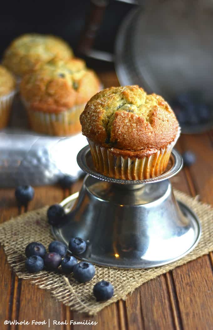 Healthy Blueberry Lemon Muffins