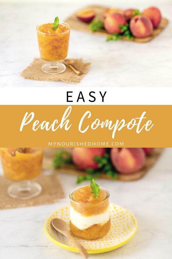 easy peach compote