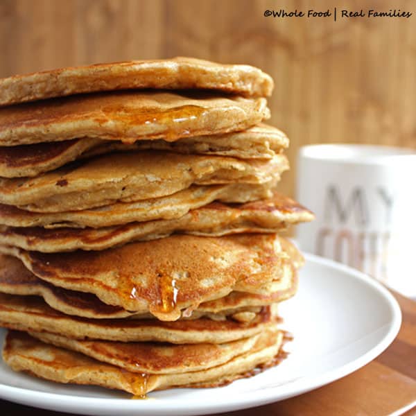 Whole Wheat Banana Nut Pancakes