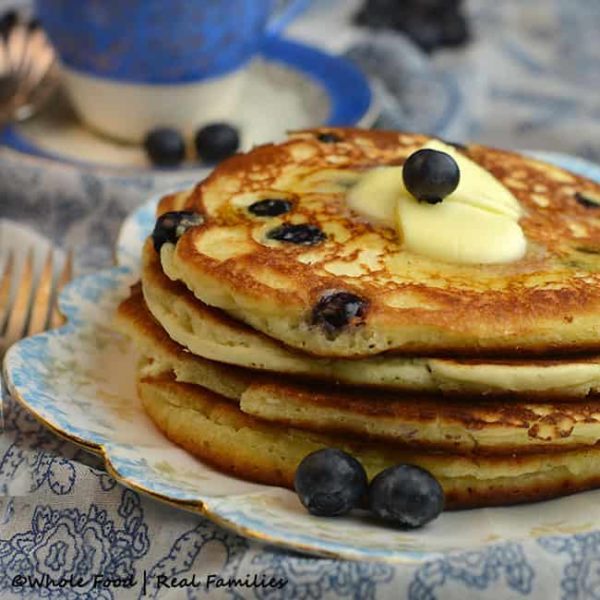Blueberry Ricotta Pancakes with Lemon | My Nourished Home