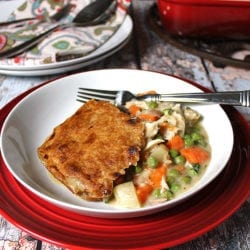 Chicken Pot Pie with a Whole Wheat Crust