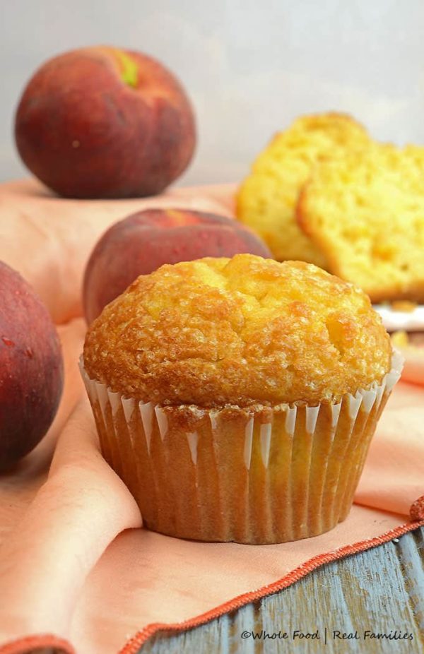 Ginger Peach Muffins My Nourished Home