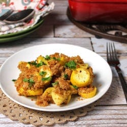 Summer Squash Gratin . A clean eating, whole food recipe. No refined ingredients.