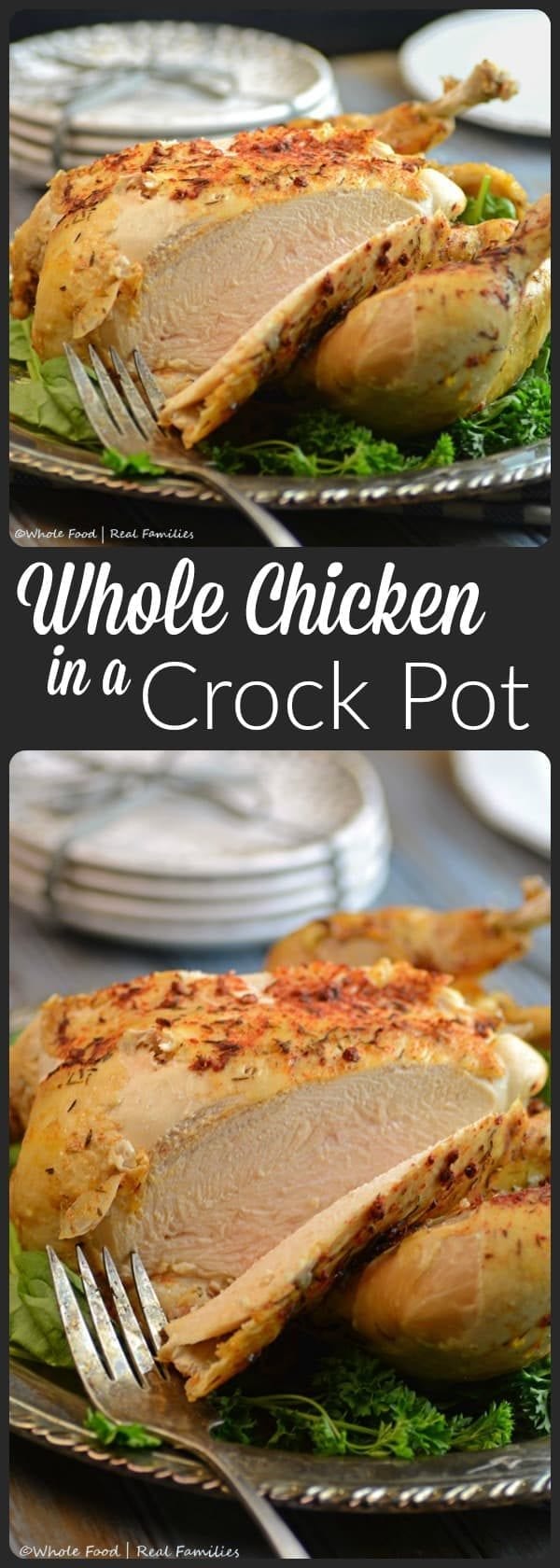Whole Chicken in a CrockPot My Nourished Home