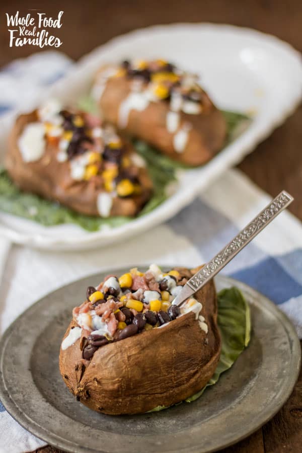 Stuffed Sweet Potatoes are the love child of two of my kids' favorite foods. Maple sausage and sweet potatoes. If separate is good, smooshed together is better, right? RIGHT! These are awesome!! If you need to save some time, cook your sweet potatoes in your pressure cooker!