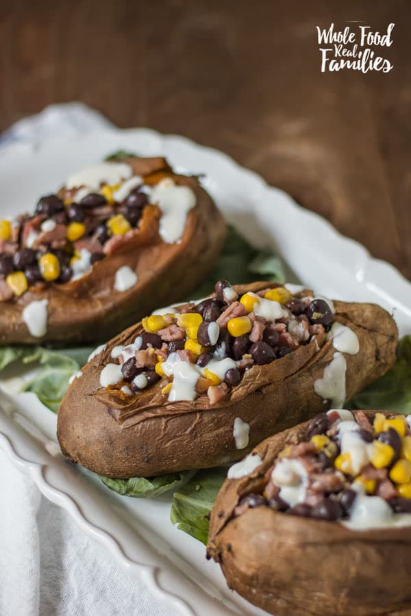 Stuffed Sweet Potatoes are the love child of two of my kids' favorite foods. Maple sausage and sweet potatoes. If separate is good, smooshed together is better, right? RIGHT! These are awesome!! If you need to save some time, cook your sweet potatoes in your pressure cooker!