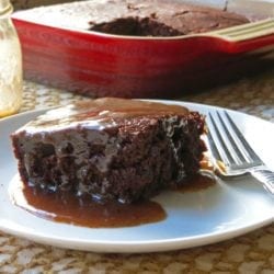 Chocolate Cake with Maple Butter Sauce