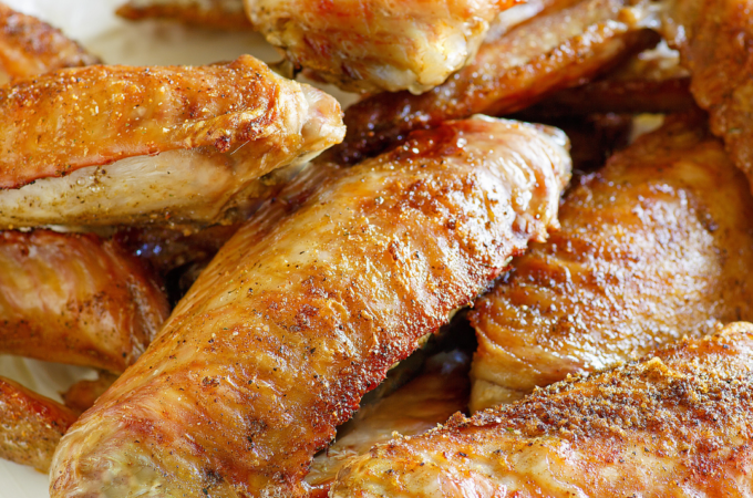 How to bake turkey wings and make turkey stock.