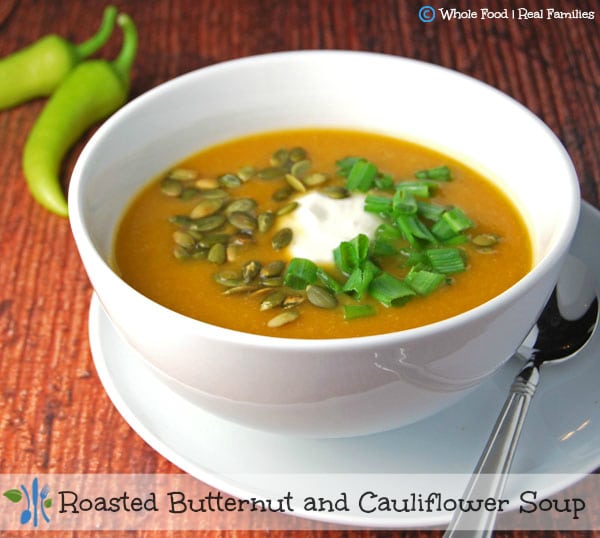 Roasted Butternut and Cauliflower Soup