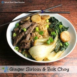 Ginger Sirloin and Bok Choy