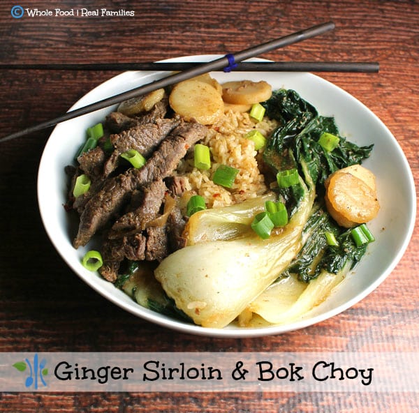 Ginger Sirloin and Bok Choy