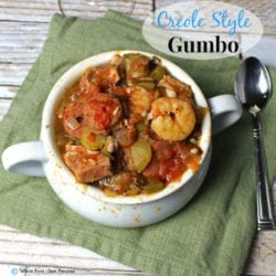 Creole Style Gumbo. A clean eating,, whole food recipe with all the flavor of Louisiana. No refined ingredients.