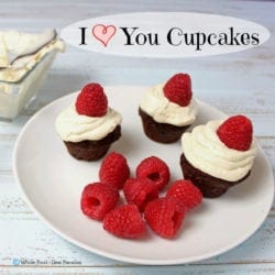 I Love You Cupcakes. All the YUM with none of the refined ingredients. A clean eating, whole food recipe.