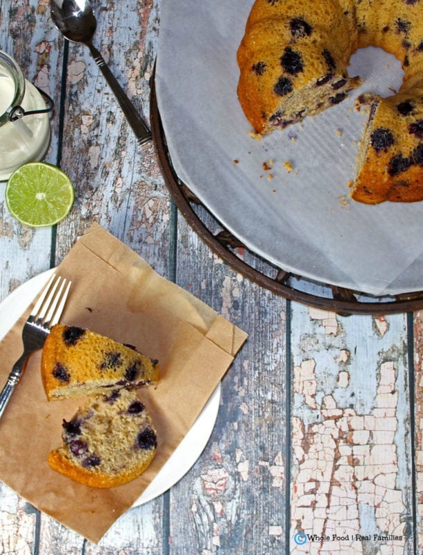 Maple Berry Cornmeal Cake. A clean eating, whole food recipe. No refined ingredients.
