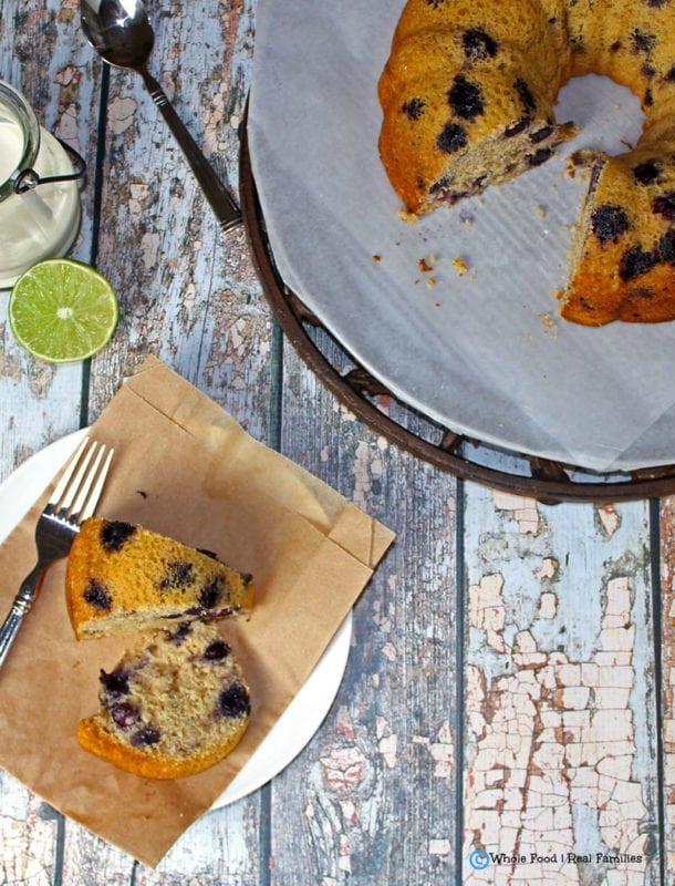 Maple Berry Cornmeal Cake. A clean eating, whole food recipe. No refined ingredients.