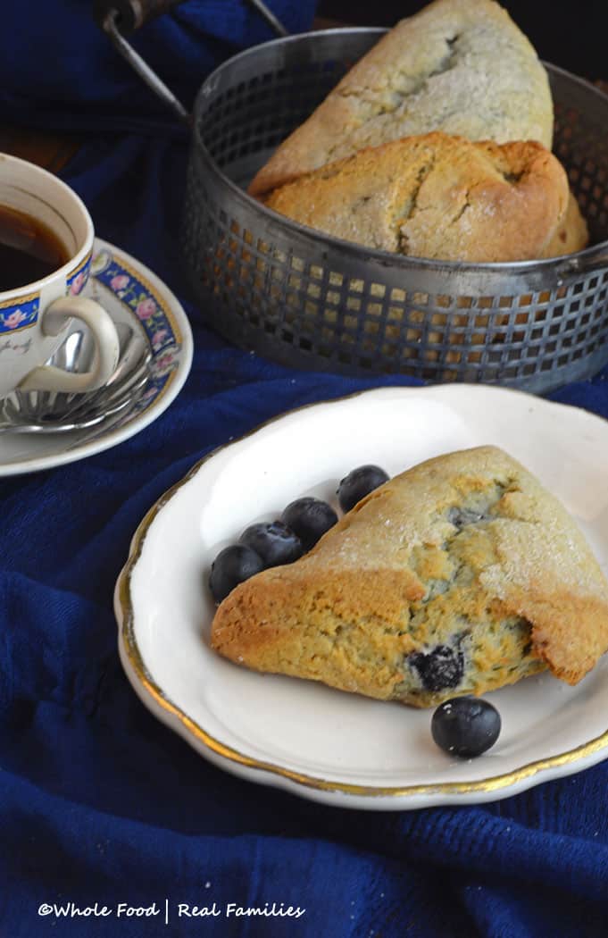 Blueberry Lime Whole Wheat Scones