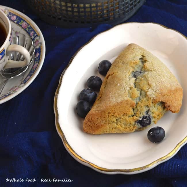 Blueberry Lime Whole Wheat Scones