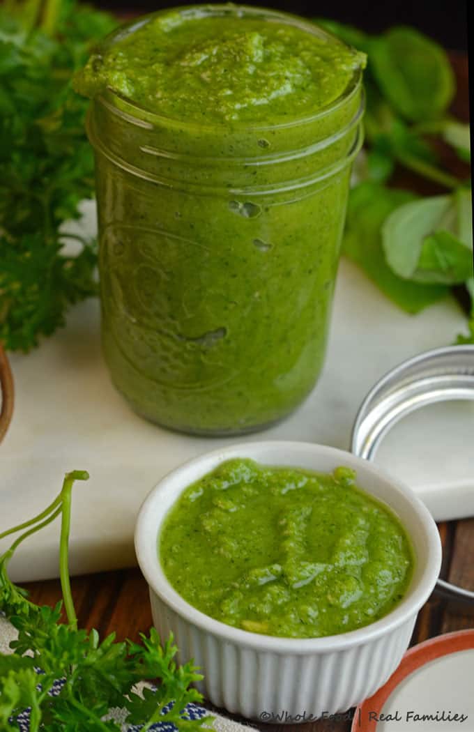 Easy Pesto Recipe - A recipe to make it, how to use it and how to freeze it for later. 