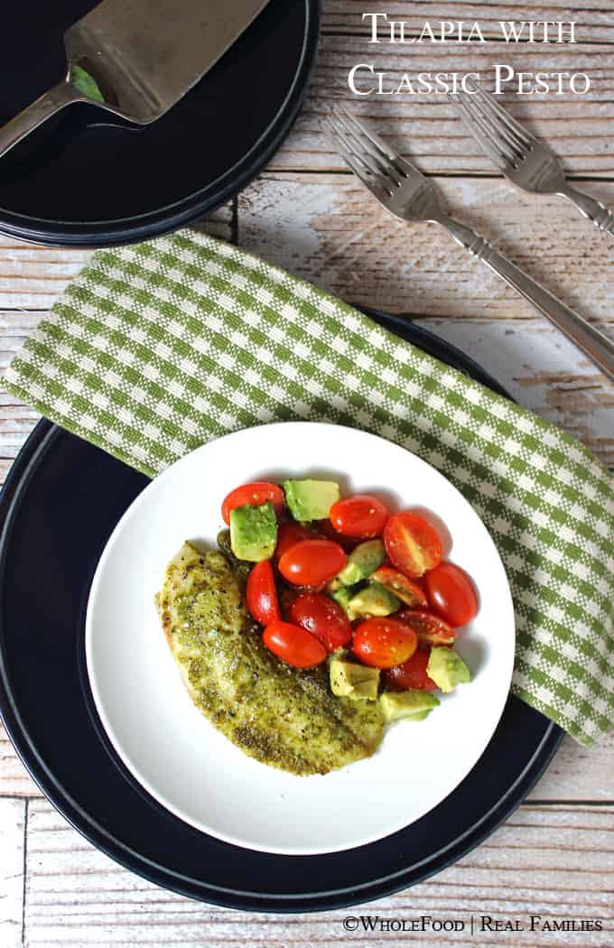 Tilapia with an easy Pesto recipe