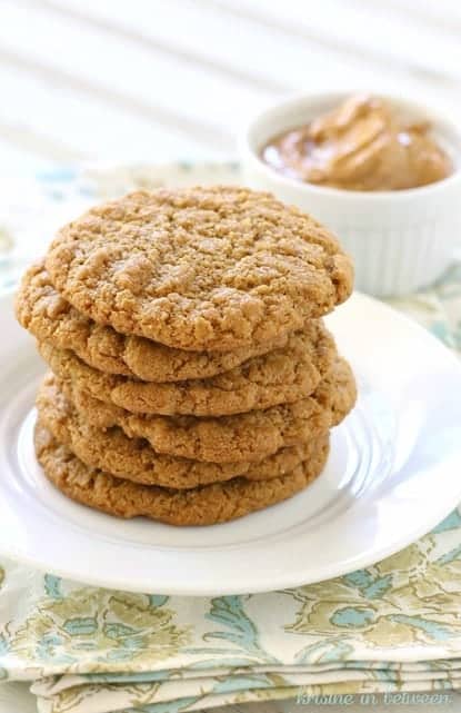 Whole Food Peanut Butter Cookie. No flour or refined ingredients. Gluten free.