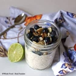 Blueberry Lime Overnight Oats