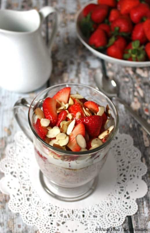 Strawberries and Cream Overnight Oats