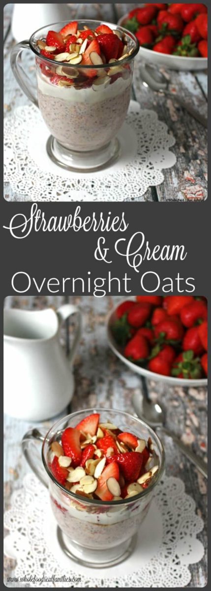 Strawberries and Cream Overnight Oats