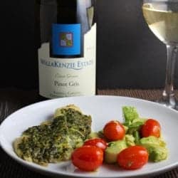 Sustainable Pinot Gris for Tilapia with Pesto