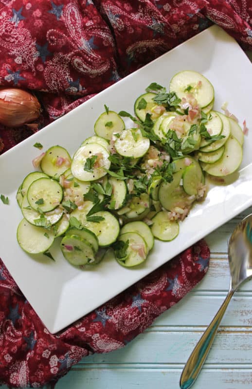 Cucumber Shallot Salad