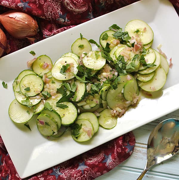 Cucumber Shallot Salad