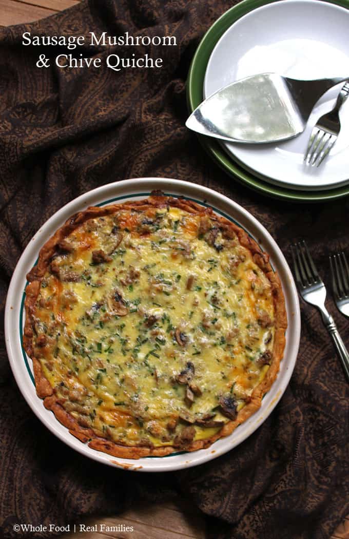 Sausage Mushroom Quiche