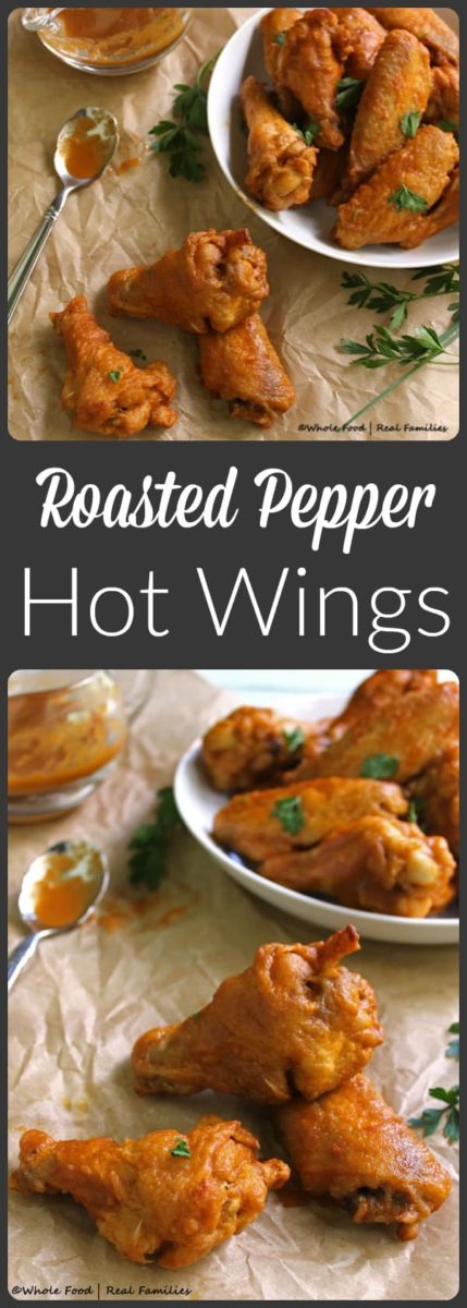 Roasted Pepper Hot Wings