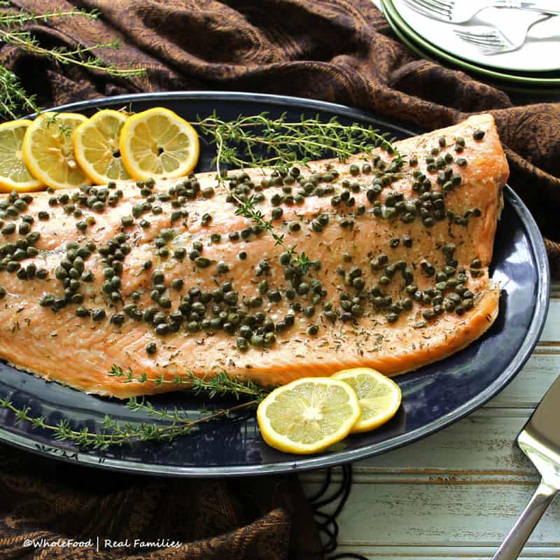 Roasted Salmon with Capers | My Nourished Home