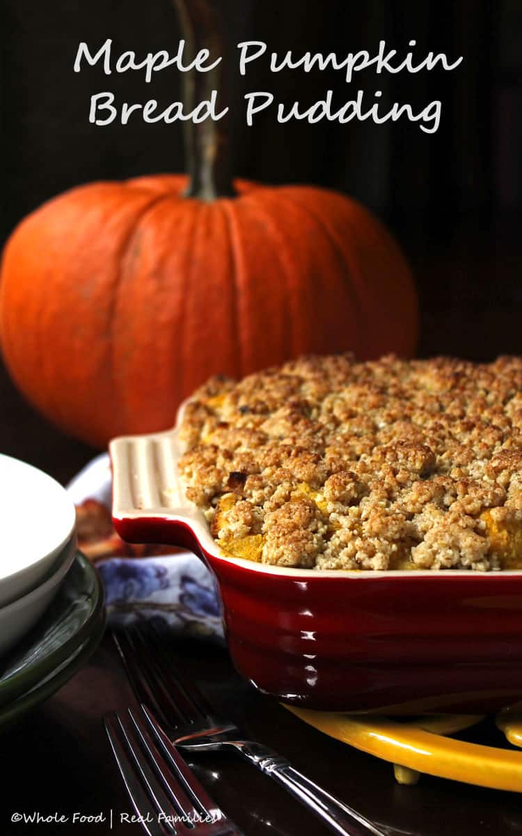 Maple Pumpkin Bread Pudding