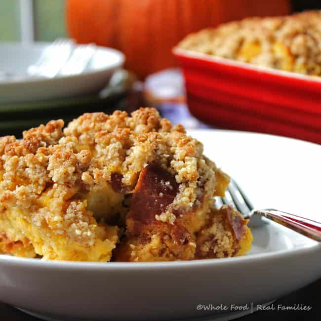 Maple Pumpkin Bread Pudding