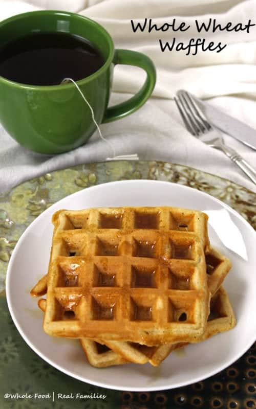 Healthy Whole Wheat Waffles