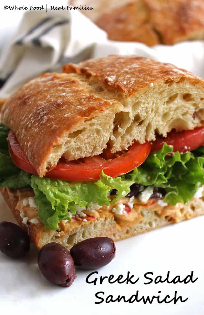 Greek Salad Sandwich