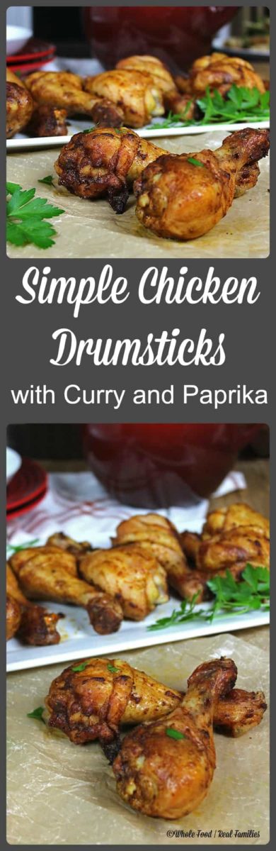 Simple Chicken Drumsticks with Curry and Paprika is a family favorite. Perfect recipe for an easy weeknight meal or hanging out by the grill on the weekend.