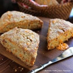 Whole Wheat Bacon Cheddar Scones