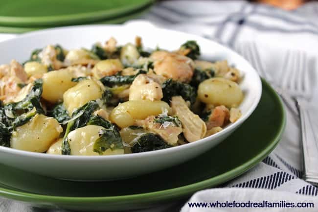 Creamy Chicken and Kale Gnocchi for a simple, delicious dinner