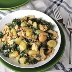 Creamy Chicken and Kale Gnocchi