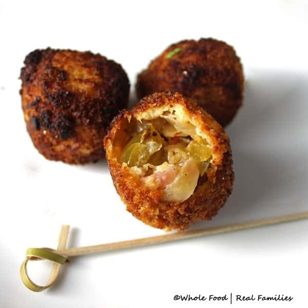 Gnar Gnar Sauerkraut Balls from Whole Food | Real Families.