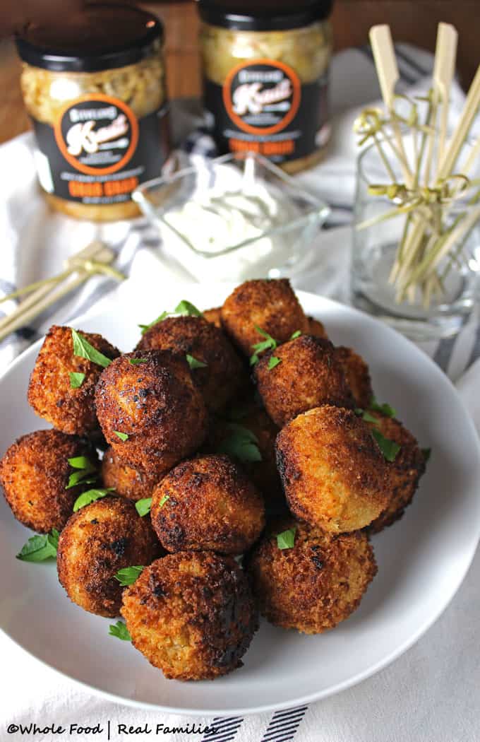 Gnar Gnar Sauerkraut Balls from Whole Food | Real Families