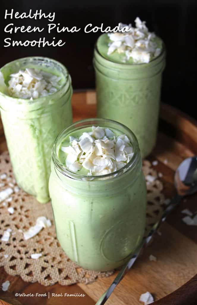 Healthy Green Pina Colada Smoothie | My Nourished Home