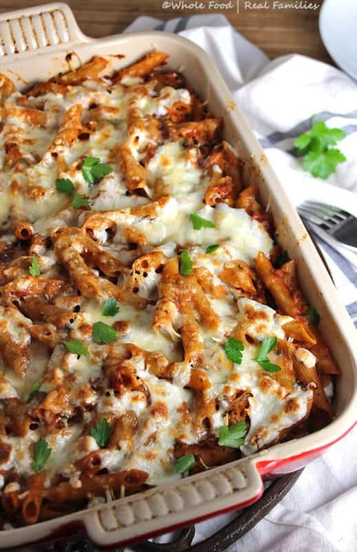 Baked Pasta with Sausage and Zucchini