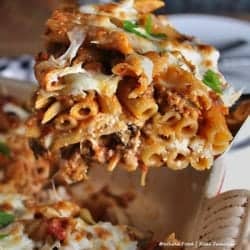 Baked Pasta with Sausage and Zucchini