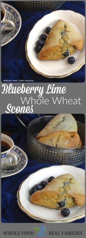 Blueberry Lime Whole Wheat Scones 