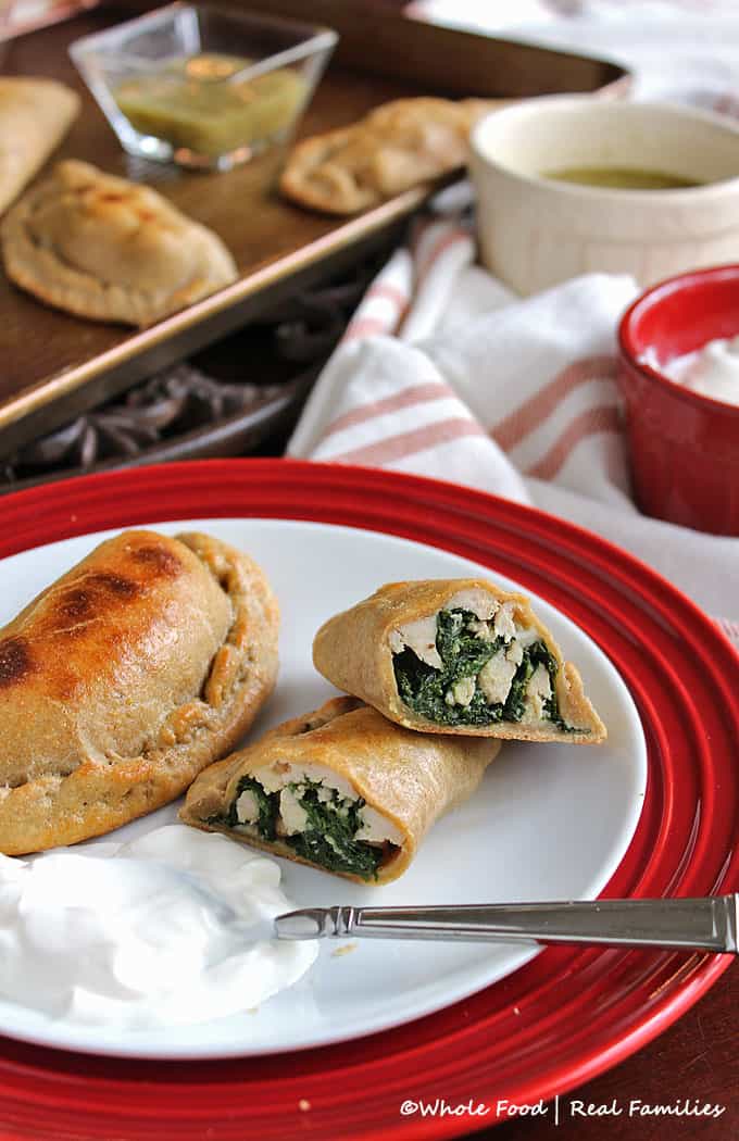 Whole Wheat Chicken and Kale Empanadas