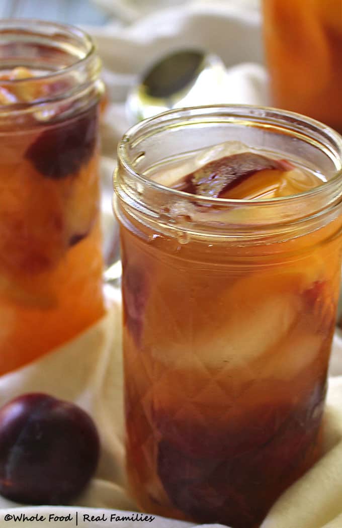 Peach and Plum Brandy Sangria 